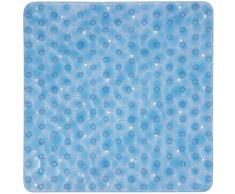 Spirella Duschmatte antibakteriell rutschfest mit Saugnäpfen - Bionic Blau - ca. 55 x 55 cm