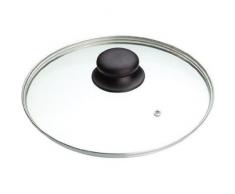 IBILI Glasdeckel Prisma, Edelstahl, transparent/Silber/schwarz, 18 x 18 x 10 cm