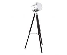 EGLO UPSTREET Stehleuchte Holz 60 W, schwarz