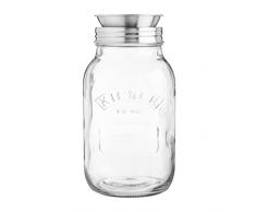 KILNER Create & Make Spiralschneider - für die einfache Herstellung leckere Obst- und Gemüsespiralen / -spaghetti, inklusive Vorratsglas, 1 Liter