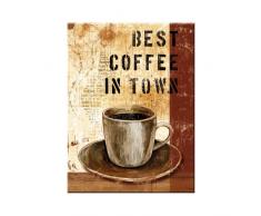 Nostalgic-Art 14222 Coffee & Chocolate - Best Coffee in Town, Magnet 8x6 cm