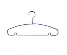 MSV 364 Kleiderbügel Anzugbügel aus Metall mit Kunststoffbeschichtung - 10 Stück - Violett