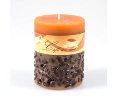 Stumpenkerze Cafe au lait