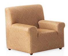 Bartali Stretch Sofahusse Aitana - Farbe Beige - 1 Sitzer (von 50 bis 90 cm)