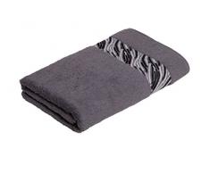 frottana Shadow Handtuch 50 x 100 cm aus 100% Baumwolle, graphite