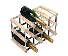 Rta From Samuel Groves Weinregal für 12 Flaschen 4x2 Fächer Kiefer / verzinkter Stahl