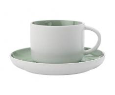 Maxwell Williams Tint Espressotasse und Untertasse in Geschenkbox, Porzellan, 100 ml, mintgrün, Volle Größe
