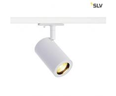 SLV Enola_B Track Spot, QPAR51, weiÃ, 50W, inkl. 1P-Adapter Leuchte, Aluminium, 0 W