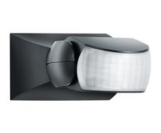 Steinel Bewegungsmelder IS 1 schwarz, innen und außen, 120° Bewegungsmelder, 10 m Reichweite, Auf- und Unterputz, IP54