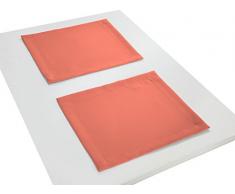 Adam Uni Light Collection Tischset, Bio Baumwolle, Orange, 30 x 40 cm, 2-Einheiten
