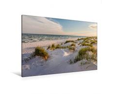 Premium Textil-Leinwand 120 x 80 cm Quer-Format Weißer Sandstrand von Dueodde auf Bornholm | Wandbild, HD-Bild auf Keilrahmen, Fertigbild auf hochwertigem Vlies, Leinwanddruck von Christian Müringer