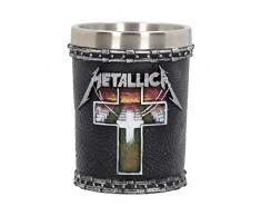 Nemesis Now Metallica-Master of Puppets Schnapsglas, 7 cm, Harz mit Edelstahleinsatz, Schwarz, EinheitsgrÃ¶Ãe