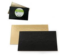 Decora 0932591 TORTENPLATTEN IM Set Gold/SCHWARZ 30X40 cm