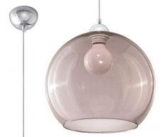 Sollux Lighting BALL Pendelleuchte, Glas, Graphite, Chrome