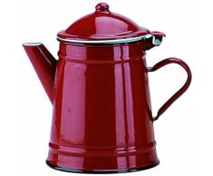 Ibili 910250 Konische Kaffeemaschine, emaillierter Stahl, rot, 0,5 L