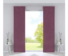 Gardinenbox 2er Set Flächenvorhänge Verdunkelung Schiebegardinen »Milano« Samt Blickdicht Blackout Paneelwägen Beschwerungsstangen Altrosa HxB 245x60 cm, 203571-2