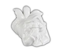 Holst Porzellan PSZW 002 Porzellanfigur Zwerg Taugenichts, weiß, 7 x 12.5 x 8 cm, 6 Einheiten