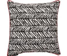 McAlister Textiles Black&White Kollektion | Kissenbezug im geometrischem Baja Muster 60cm x 60cm | Deko Kissenhülle für Zierkissen, Sofa, Bett, Couch, Kissen