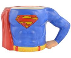 Superman Superman-3D Kaffee s Body, ca. 350ml-0122152 Tasse, Keramik, blau, 12.5 x 7.5 x 7.7 cm