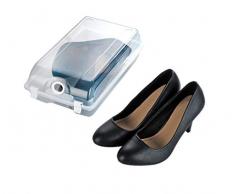 Wenko Schuhbox M Schuhaufbewahrung, Stapelbox, 19,5 x 10 x 32 cm, transparent
