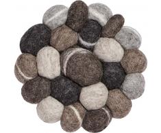 myfelt Filzkugel Topfuntersetzer - Hardy - 20 cm, grau