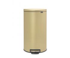 Brabantia Treteimer Flatback+, 30L, lackierter Stahl, Mineral Golden Beach