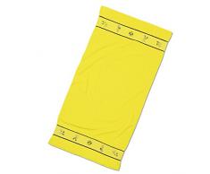 BVB Duschtuch Emma fÃ¼r Kinder, Baumwolle, Schwarz / Gelb, 140 x 70 x 1 cm