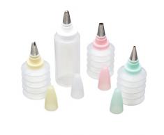 Dekorier-Set, Dekorationsset für Cupcakes Gebäck 4 Flaschen