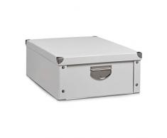 Zeller 17800 Unterbettbox, Pappe, weiß, 55 x 39,5 x 18 cm
