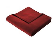 Biederlack Wohn- und Kuscheldecke, 86 % Polyacryl (Dralon), Veloursband-Einfassung, 150 x 200 cm, Purpur, Thermosoft, 575593