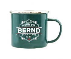 History & Heraldry Echter Kerl Emaille Becher, Bernd, Mehrfarbig