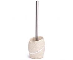 MSV Bad Serie Malua WC Bürste Toilettenbürste Klobürste WC Garnitur Steinpotik Beige