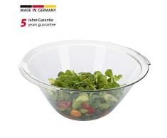 Westmark Salatschüssel mit 2 Haltegriffen, Fassungsvermögen: 4 Liter, Durchmesser: 32 cm, Kunststoff, Fresh, Transparent, 24392270