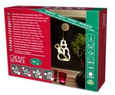 Konstsmide 1296-103 LED Fensterbild Stern / für Innen (IP20) / Batteriebetrieben: 3xAAA 1.5V (exkl.) / 8 warm weiße Dioden / transparentes Kabel