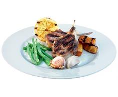 LSA International Dine Rimmed Speiseteller, 27 cm, weiß (4 Stück)