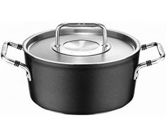 Fissler luno / Aluminium-Kochtopf (Ø 24cm, 4,9 L) inkl. Edelstahl-Deckel, Antihaftversiegelt, Kochtöpfe-beschichtet, für alle Herdarten - auch Induktion