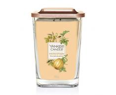Yankee Candle Elevation Kollektion, große quadratische Duftkerze mit 2 Dochten und Plattformdeckel, Tonka Bean & Pumpkin