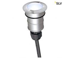 SLV POWER TRAIL-LITE, Outdoor LED Bodeneinbauleuchte, Edelstahl 316, 4000K, IP67 Leuchte, 0 W, silber