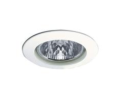 Paulmann 17943 Einbauleuchte Premium Line 51 mm Einbaustrahler Weiß Einbaulampe max. 1x50W Einbaulicht Niedervolt 12V Einbauspot GU5,3 Außen Deckenleuchte, Aluminium, GU5.3