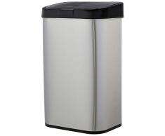 AmazonBasics – Automatischer Mülleimer aus Edelstahl, rechteckig, 60 l