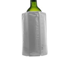 Vacu Vin 38828606 Aktiv Kühler Motiv Grau 0,75-1,0 L Flaschenkühler, Kunststoff, 2 x 14 x 17,7 cm