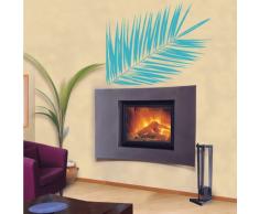 INDIGOS 4052166070362 Wandtattoo w431 Pflanze Blume Wandaufkleber 120 x 92 cm, türkis