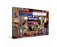 Calvendo Premium Textil-Leinwand 45 cm x 30 cm Quer Die GroÃe Freiheit auf St. Pauli in Hamburg | Wandbild, Bild auf Keilrahmen, Fertigbild auf Echter Leinwand, Leinwanddruck