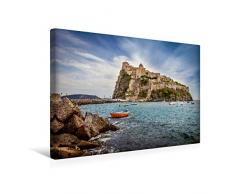 Premium Textil-Leinwand 45 x 30 cm Quer-Format Castello Aragonese auf Ischia, Italien | Wandbild, HD-Bild auf Keilrahmen, Fertigbild auf hochwertigem Vlies, Leinwanddruck von Christian Müringer
