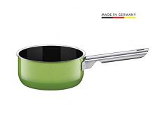 Silit Passion Green Stielkasserolle, 16 cm, ohne Deckel, Kochtopf 1,3l, Silargan Funktionskeramik, Topf Induktion, grün