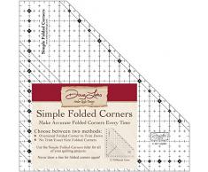 Antler Quilt Design einfach gefaltet Ecken Lineal