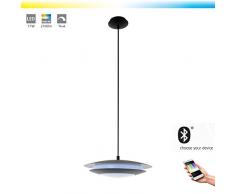 EGLO MONEVA-C Hängeleuchte, Stahl, 18 W, Ø 40,5 cm, schwarz