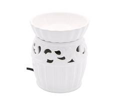 Candle-lite - Elektrische Duftlampe mit Licht, Mossel, Weiß, 11.5 x 11.5 x 13.5 cm