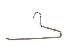 Kesper Hosenbügel, Hosenhalter, Kleiderbügel, 2er Pack, aus Metall, Breite: 330 mm, grau