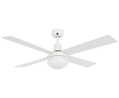 LUCCI AIR Deckenventilator, E27, 15 W, Weiß, 132 x 132 x 34,5